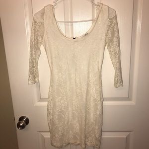 White lace dress